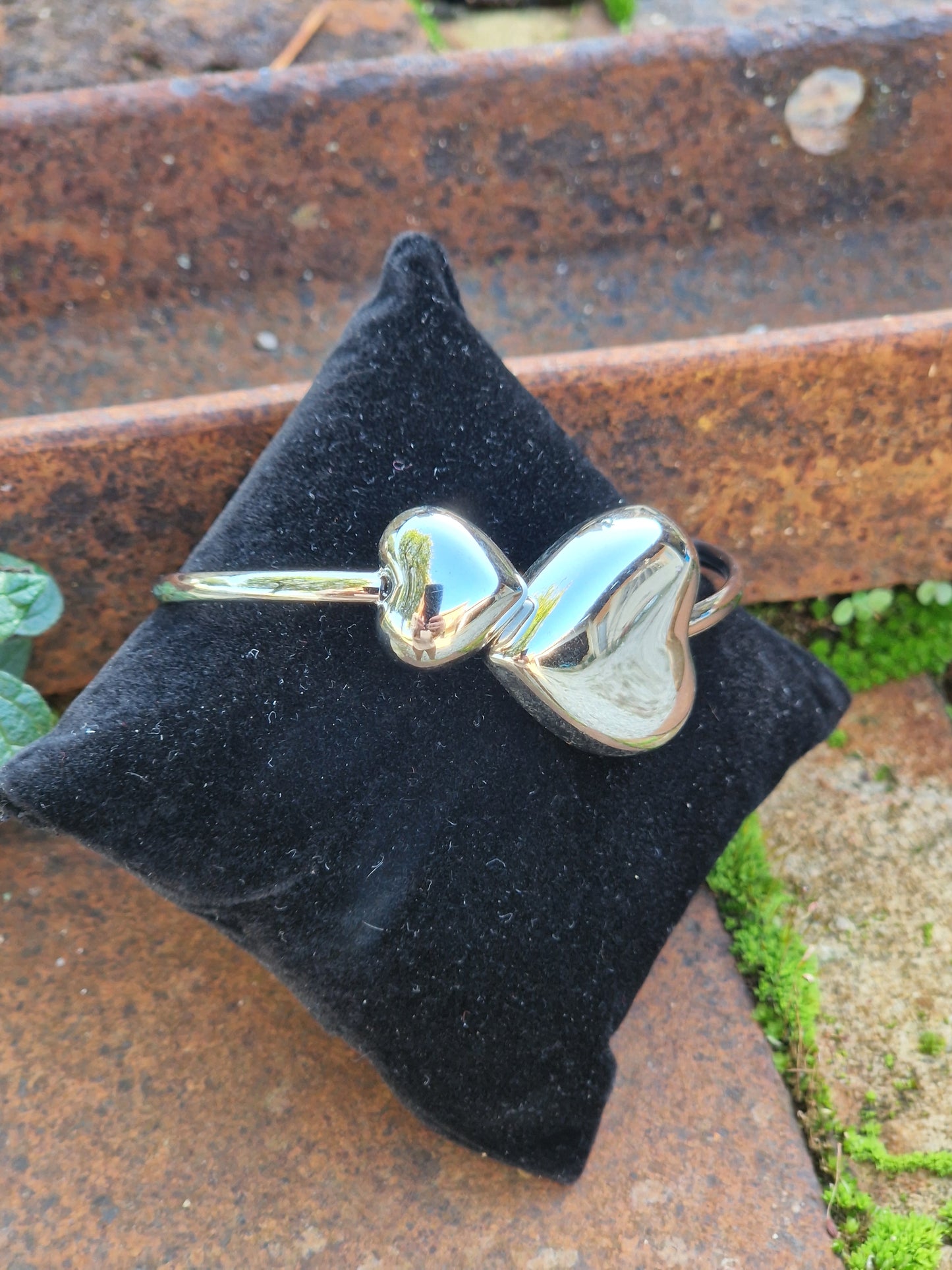 Bracelet coeur argent
