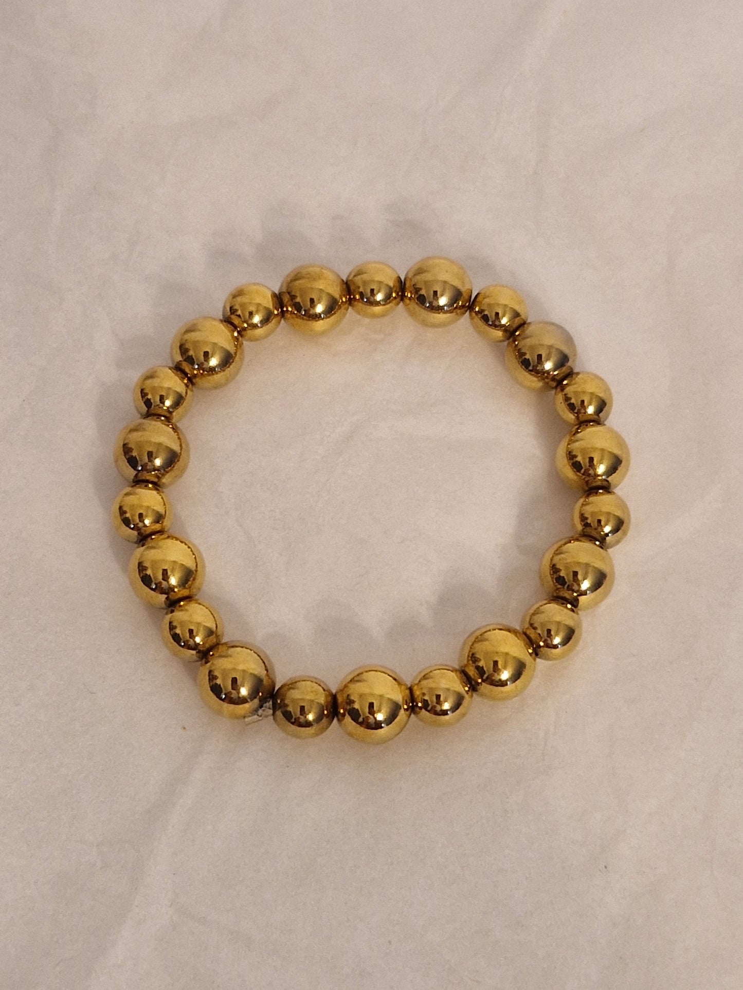 Bracelet boules d'or