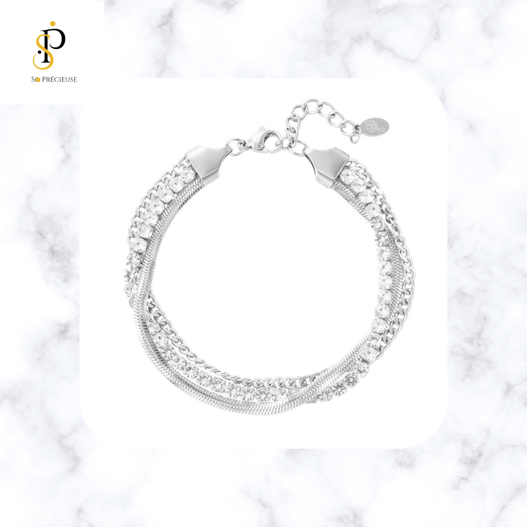 Bracelet argent brillant