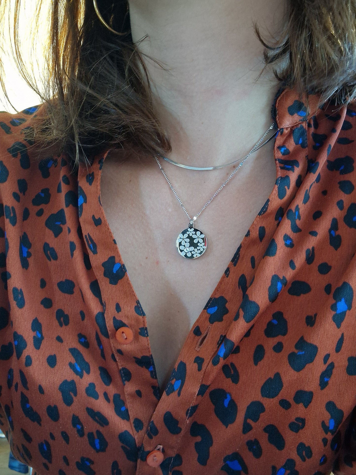 Collier double chaîne